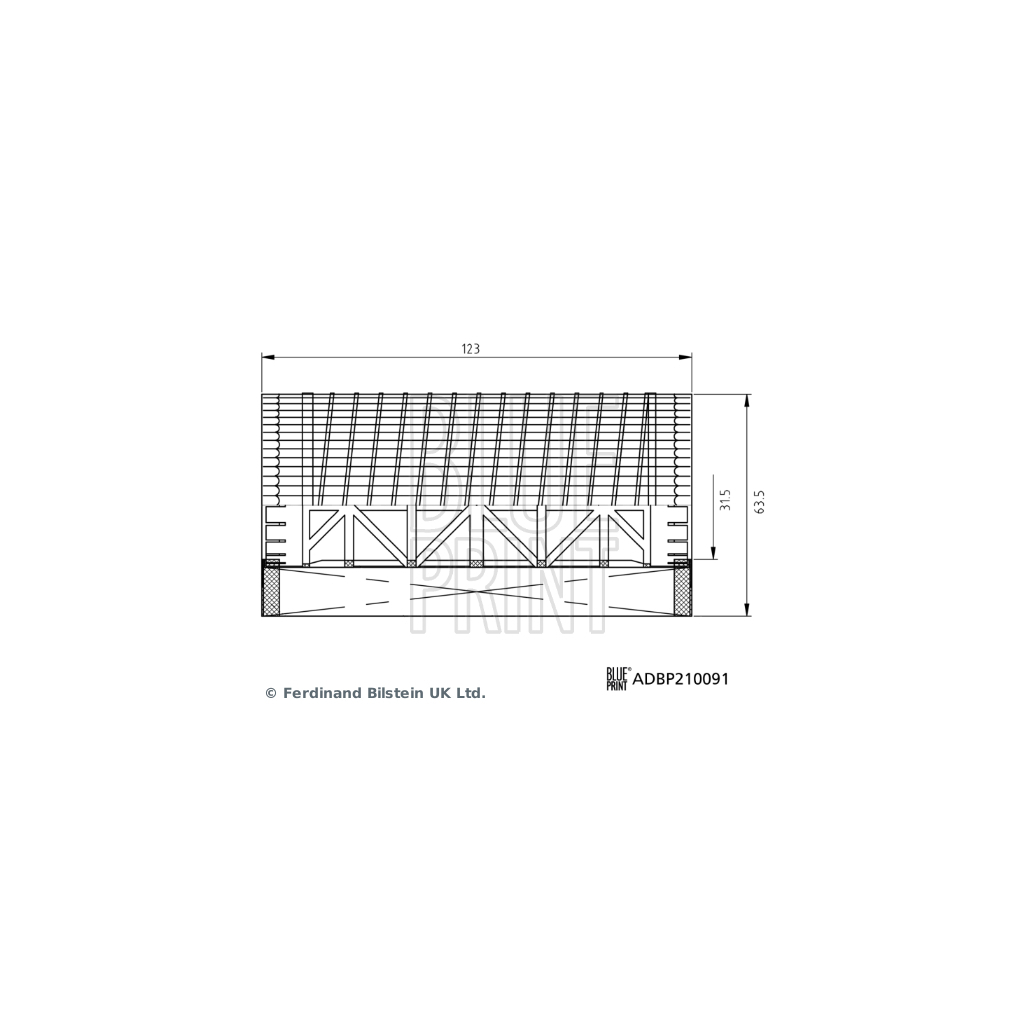 Фільтр масляний Blue Print ADBP210091 - зображення 1