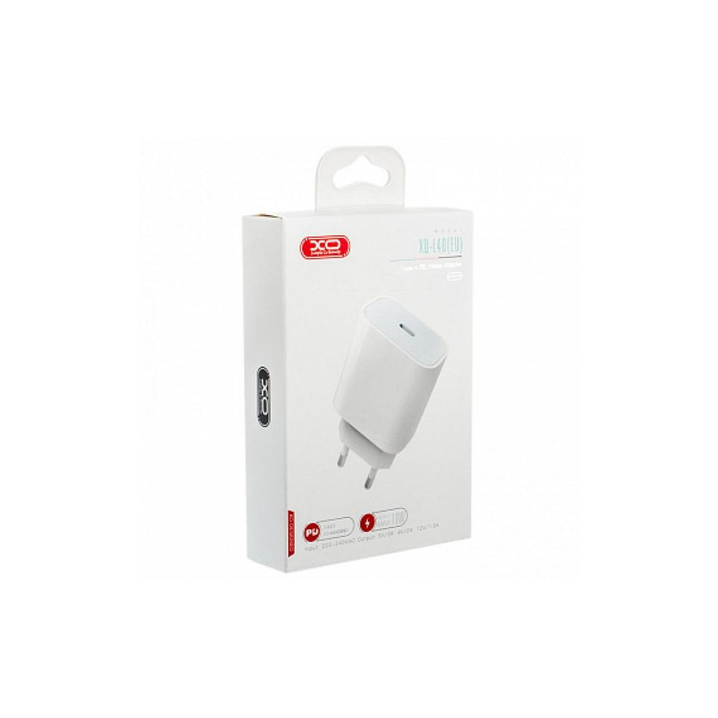 Зарядний пристрій XO L40 PD/3A/18W white + cable Lightning White (L40i-WH) - зображення 4