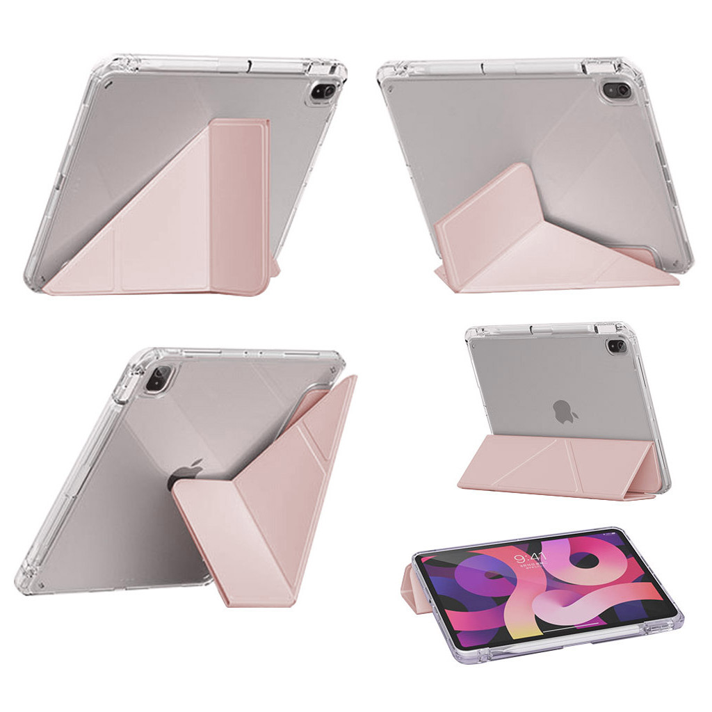 Чохол до планшета BeCover Ultra Slim Origami Transparent Apple iPad Air 11" M2/M3 (2024/2025) Pink (711391) - зображення 3