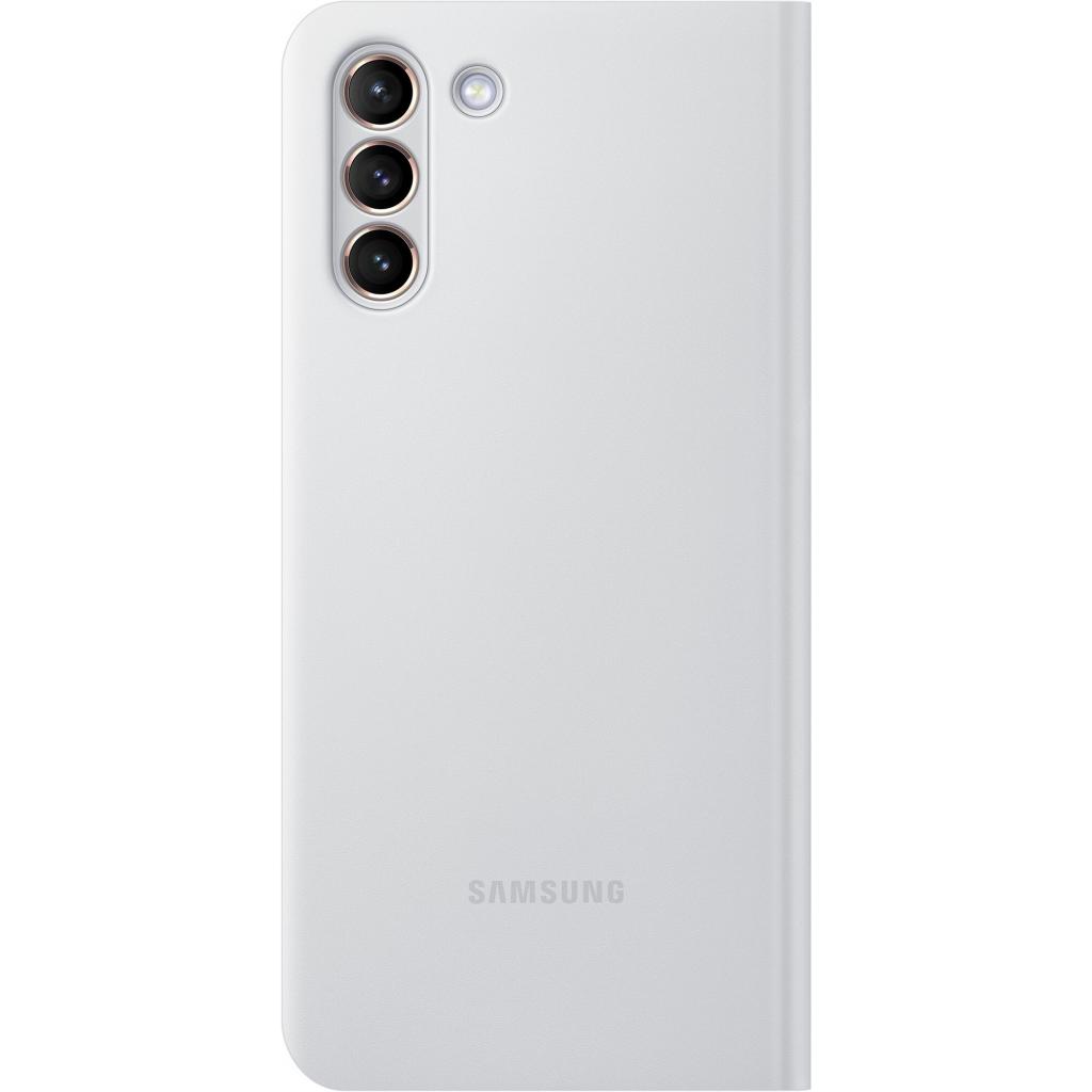 Чохол до мобільного телефона Samsung Smart LED View Cover Galaxy S21+ Light Gray (EF-NG996PJEGRU) - зображення 2
