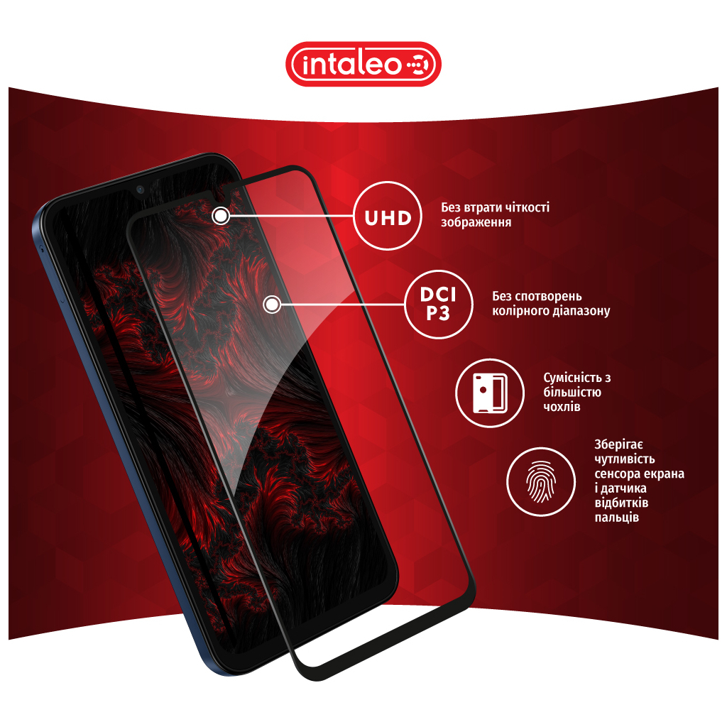 Скло захисне Intaleo Full Glue Samsung M15 Black (1283126591679) - зображення 4