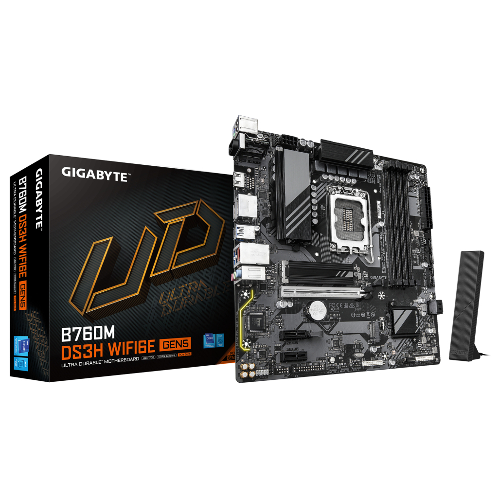 Материнська плата GIGABYTE B760M DS3H WF6E GEN5 - зображення 4