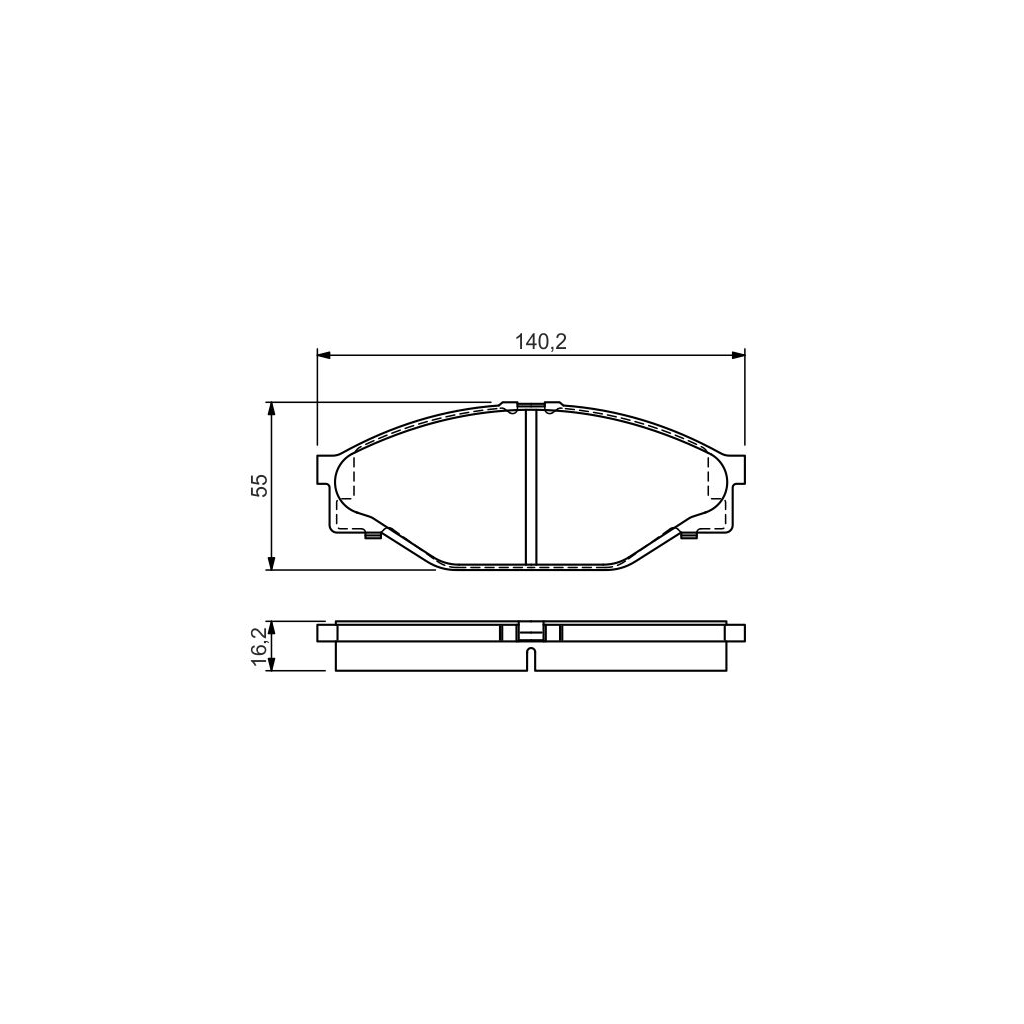 Гальмівні колодки Bosch 0 986 424 225 - зображення 1