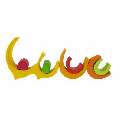 Конструктор Nic дерев'яний Будинок Габлі жовтий (NIC523022) - зображення 5