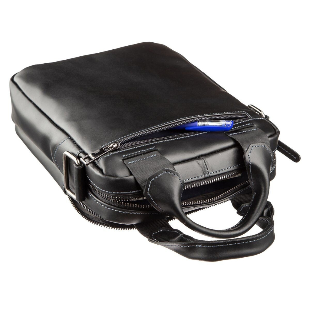 Сумка Shvigel У гладкій шкірі Чорна (11184) - зображення 7