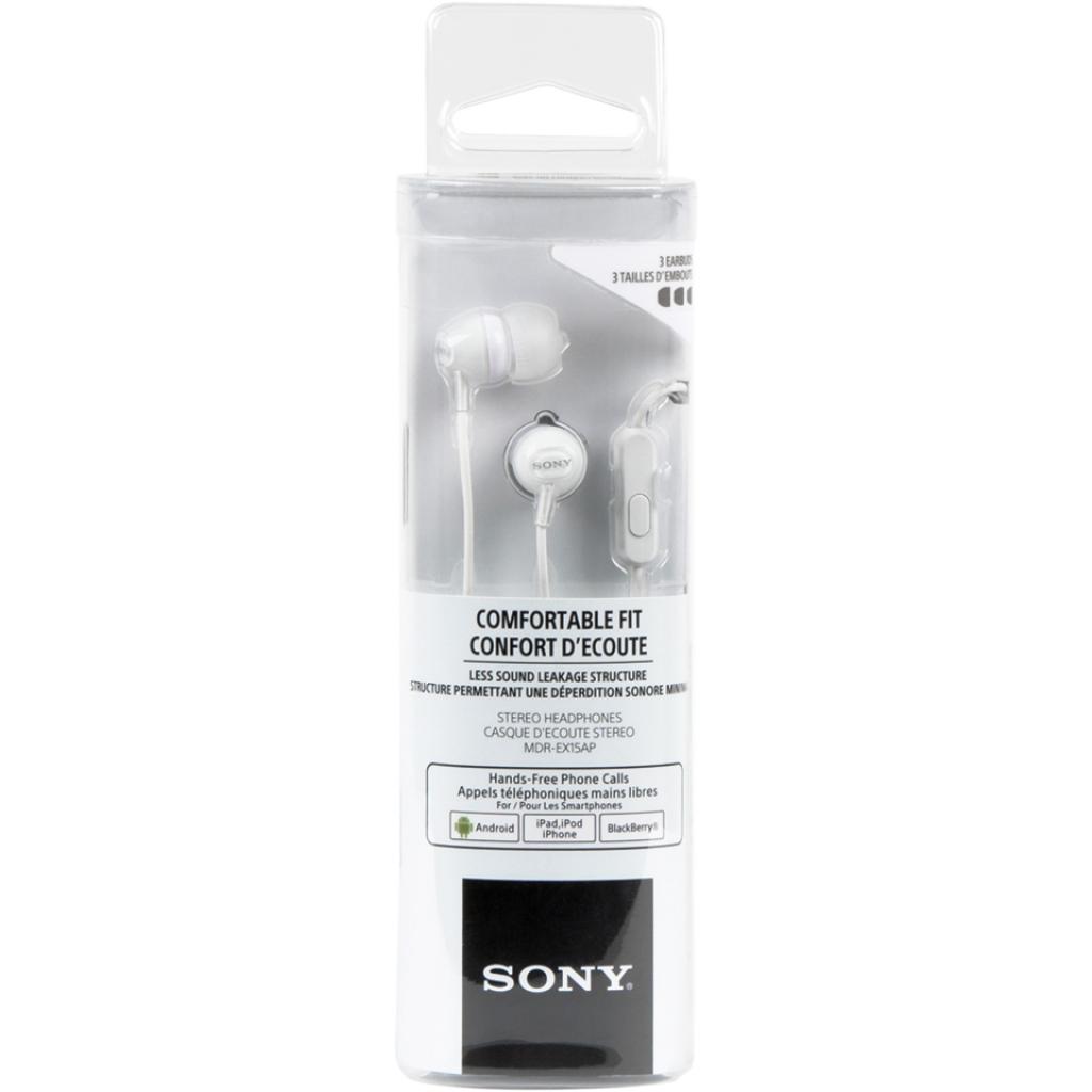 Навушники Sony MDR-EX15AP White (MDREX15APW.CE7) - зображення 4