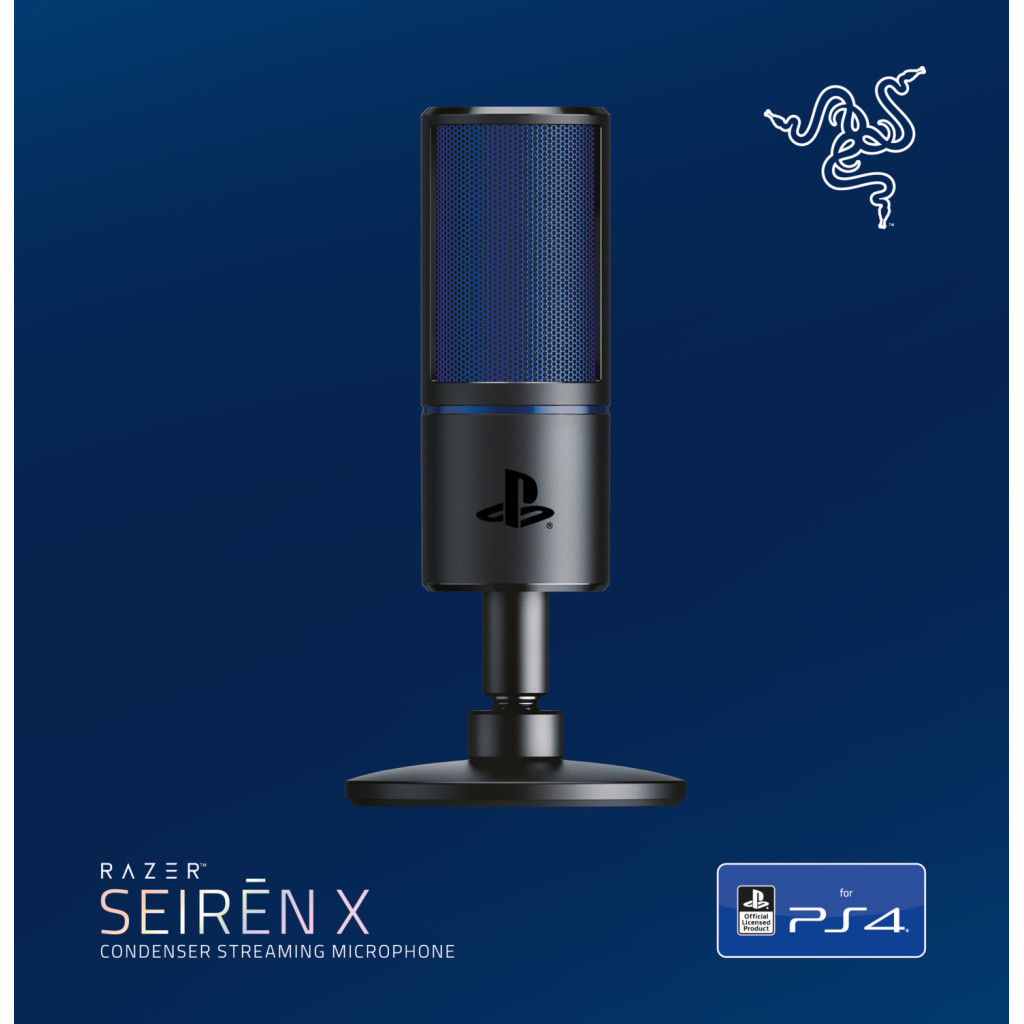 Мікрофон Razer Seiren X PS4 Black/Blue (RZ19-02290200-R3G1) - зображення 10