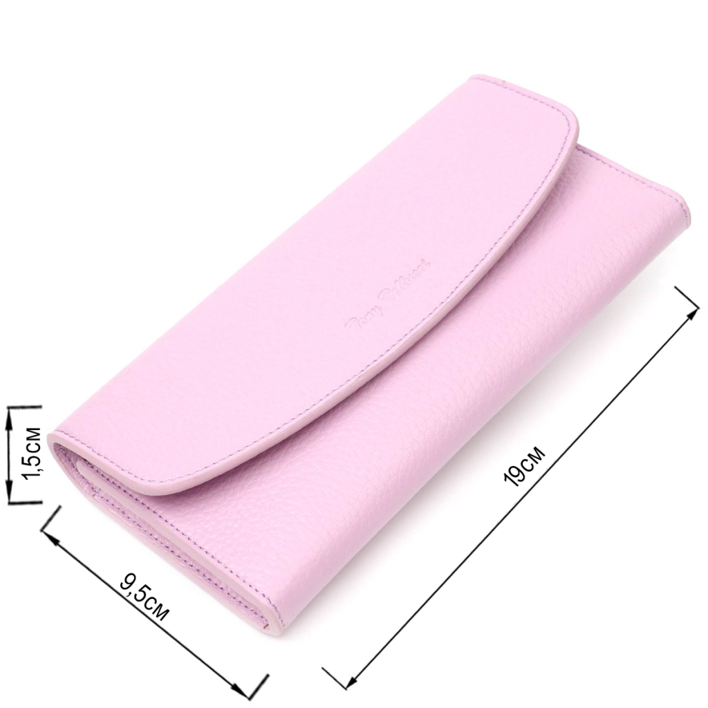 Гаманець Tony Bellucci З натуральної шкіри Ліловий (21964) - зображення 3