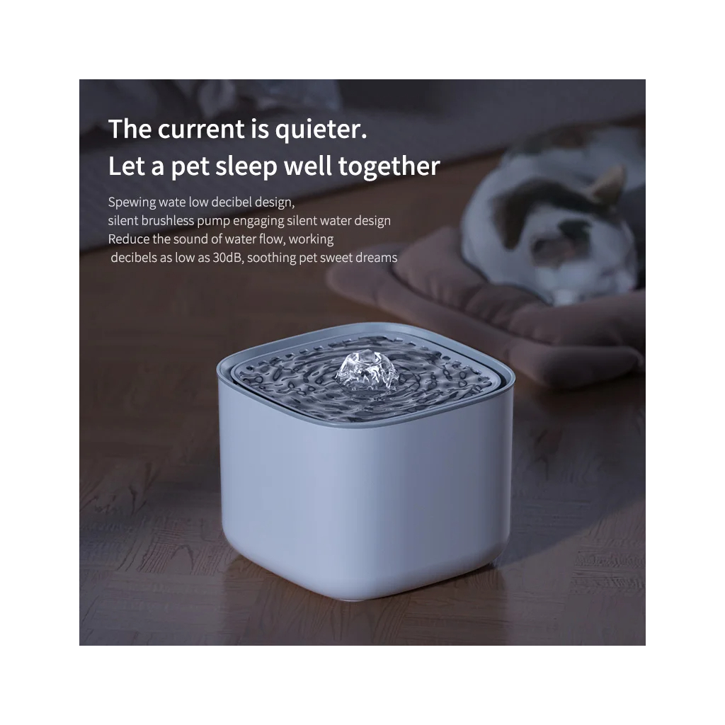 Універсальний посуд для тварин Me&Pet Поїлка фонтан 3 л біла (NMP070) - зображення 9