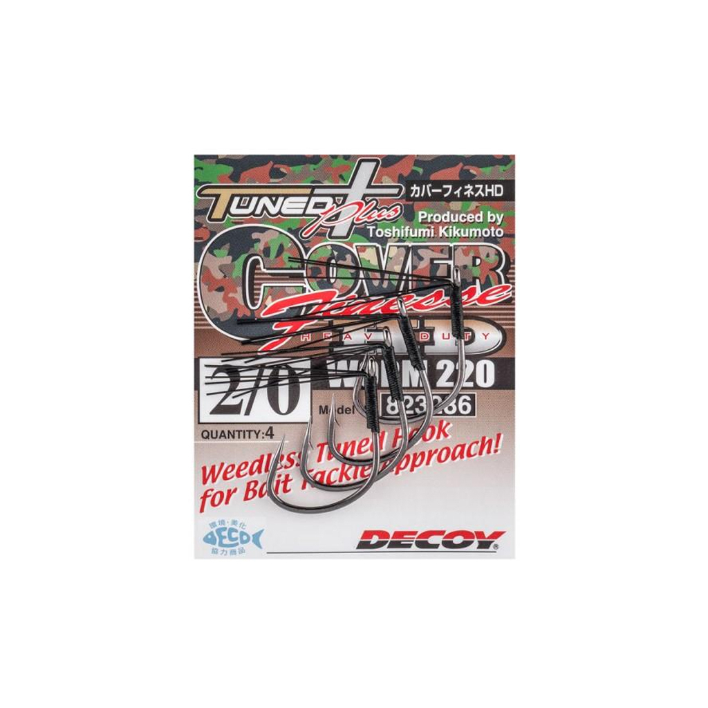 Гачок Decoy Worm220 Cover Finesse HD 1/0 (5 шт/уп) (1562.08.00) - зображення 2