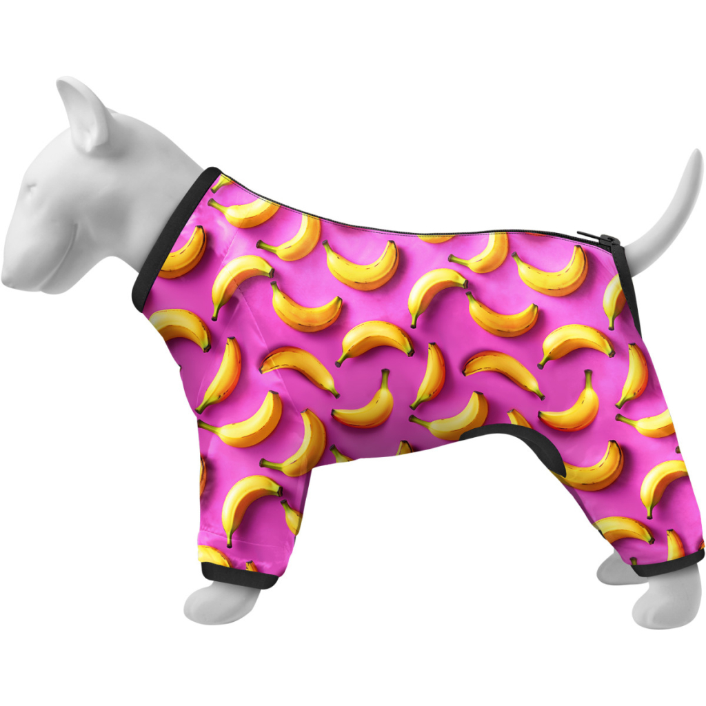Вітровка для тварин WAUDOG Clothes Банани на рожевому L 55 (396-4055) - зображення 1