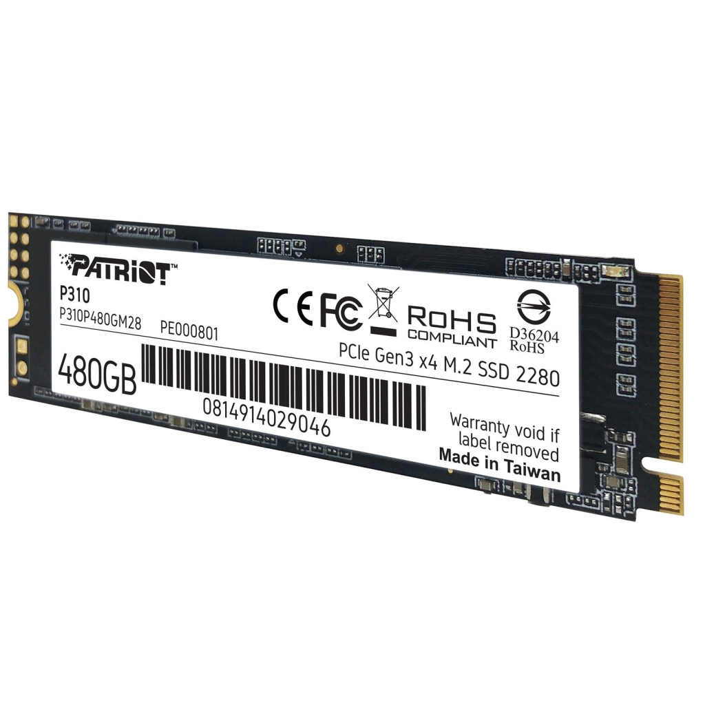 Накопичувач SSD M.2 2280 480GB Patriot (P310P480GM28) - зображення 3