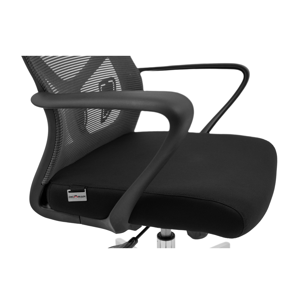 Офісне крісло Richman Солана Хром M-1 (Tilt) Сітка Сіра (R00000043926) - зображення 5