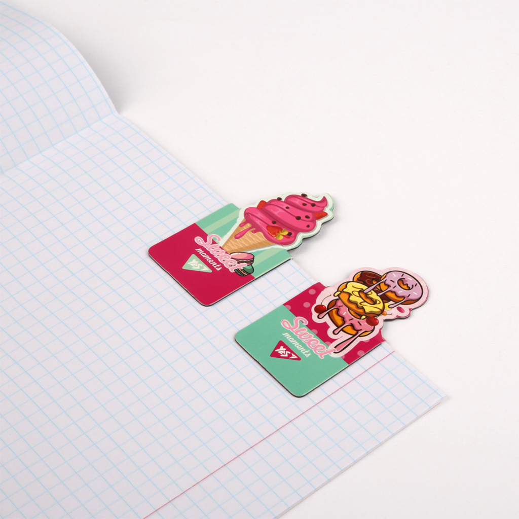 Закладки для книг Yes магнітні Sweet Cream, висікання, 2 шт (708401) - зображення 3