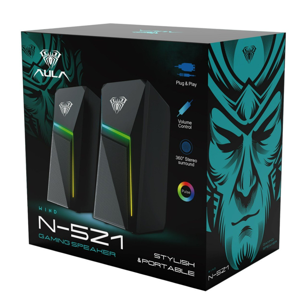 Акустична система Aula N-521 Led USB Black (6948391265063) - зображення 6
