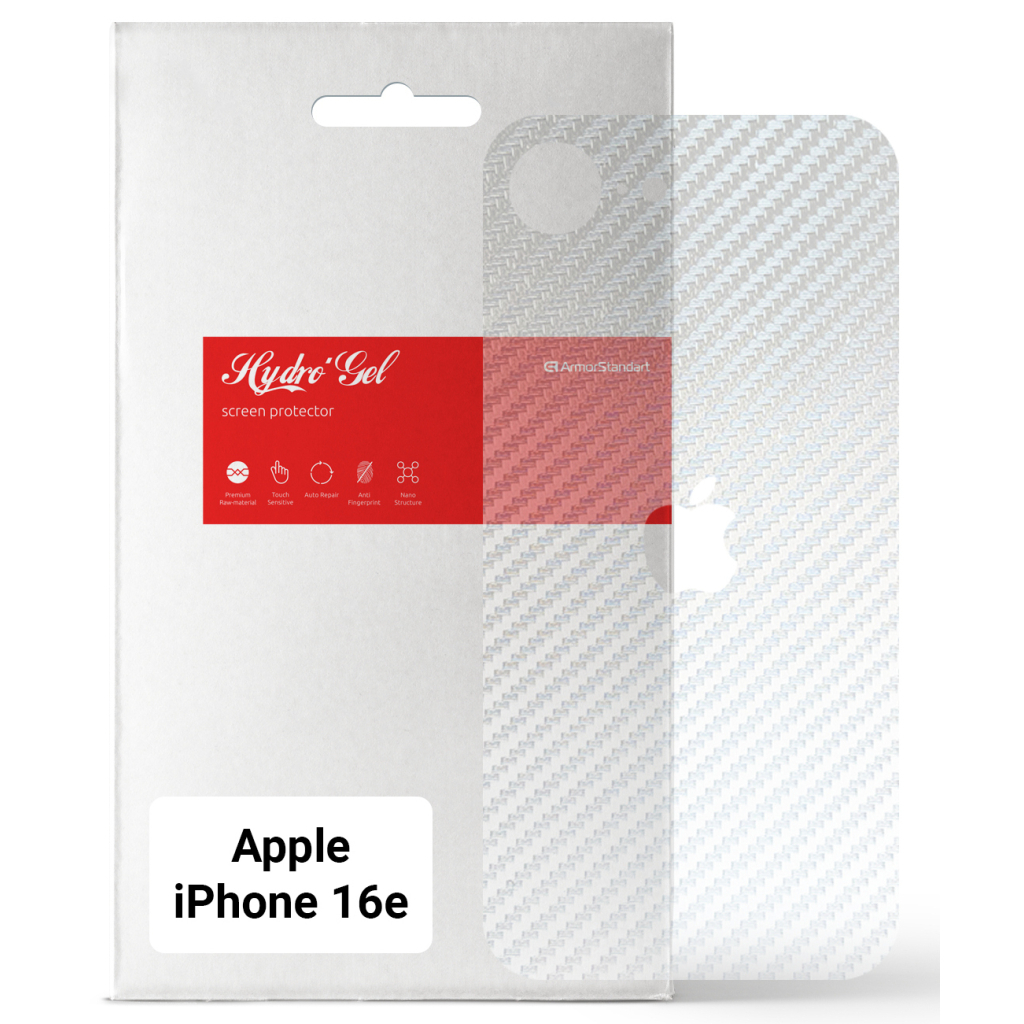 Плівка захисна Armorstandart for Back Panel Apple iPhone 16e Carbone Transparent (ARM85458) - зображення 1