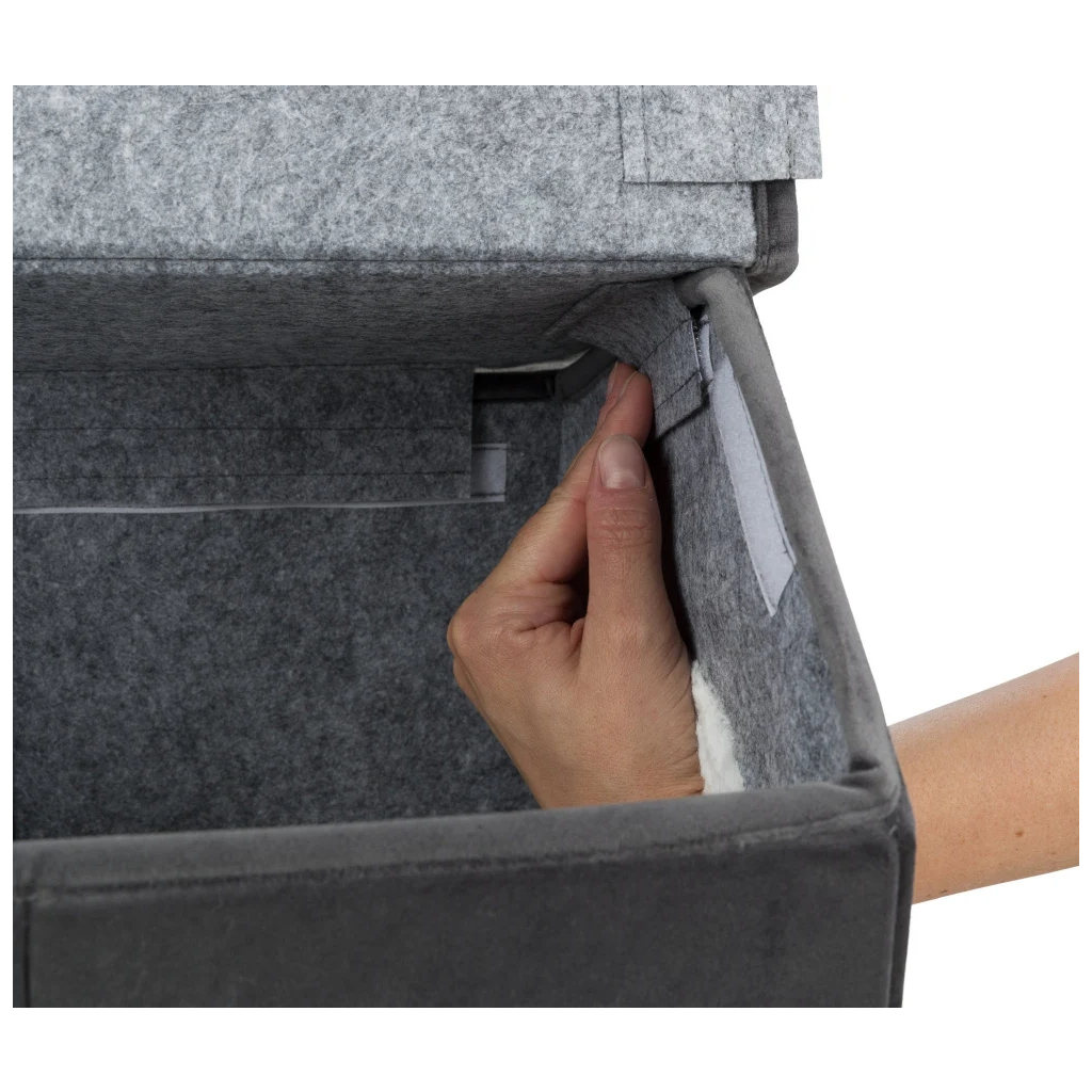 Будиночок для тварин Trixie Лівія 38х41х44 см темно-сірий (4057589379115) - изображение 10