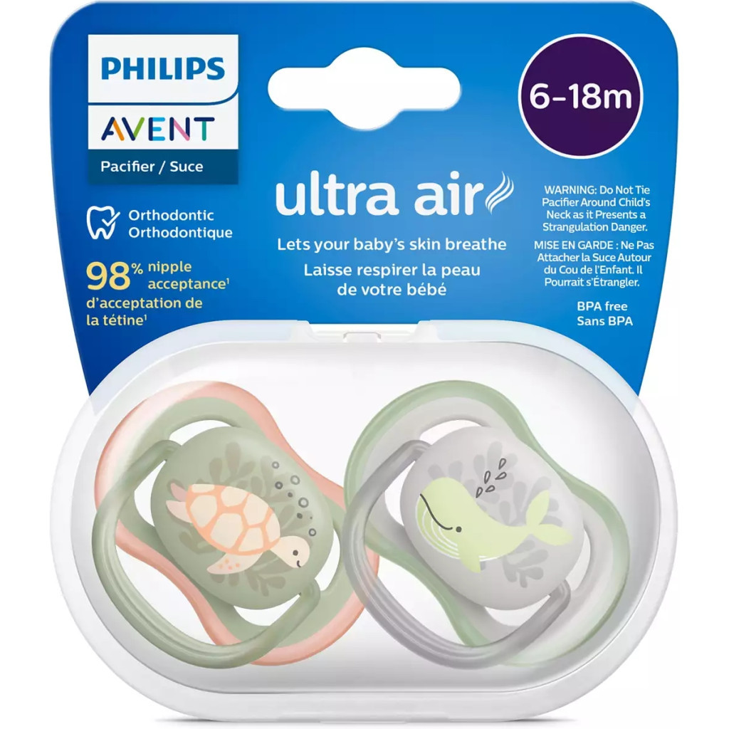 Пустушка Philips AVENT Ultra Air, 6-18 міс. 2 шт (SCF085/60) - зображення 3