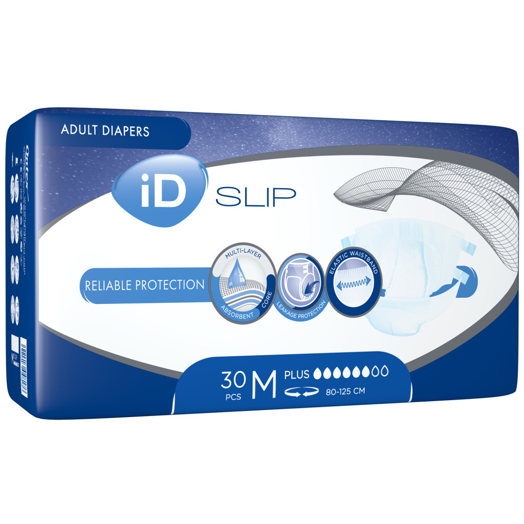 Підгузки для дорослих ID Slip Plus Medium талія 80-125 см. 30 шт. (5411416048176) - зображення 2