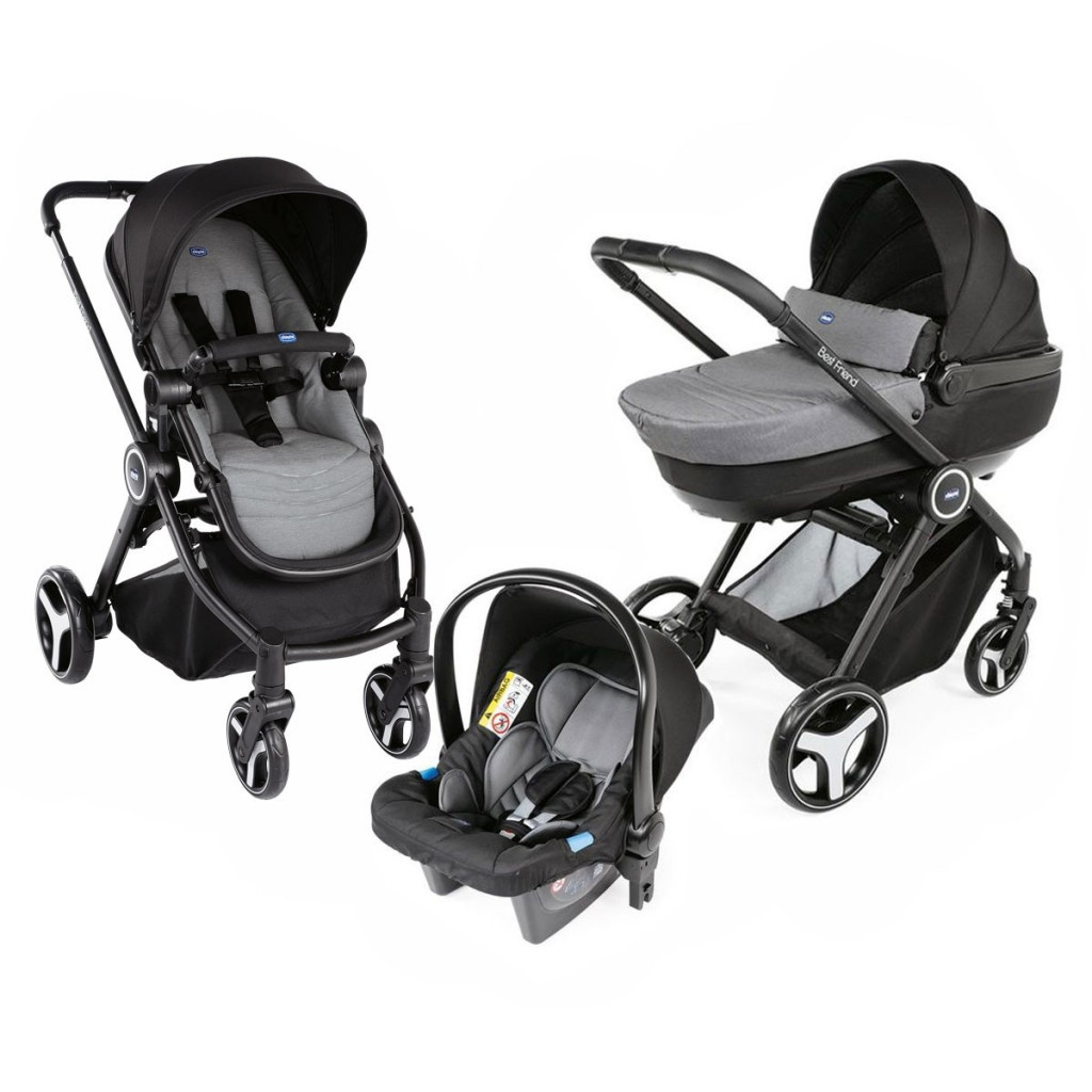 Коляска Chicco 3 в 1 Trio Best Friend+ Comfort Сіра (79420.85) - зображення 1