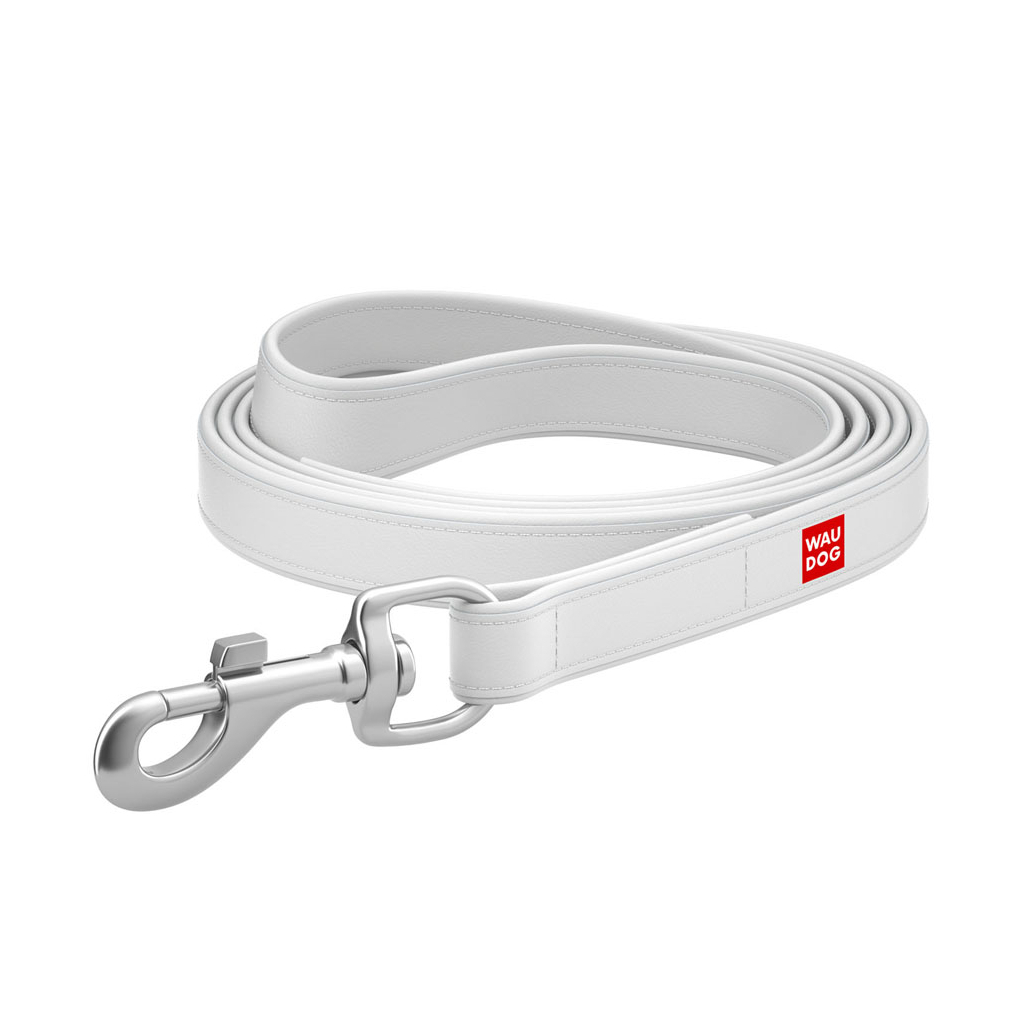 Повідець для собак WAUDOG Design S-M Ш 18 мм Д 122 см білий (379315) - зображення 3