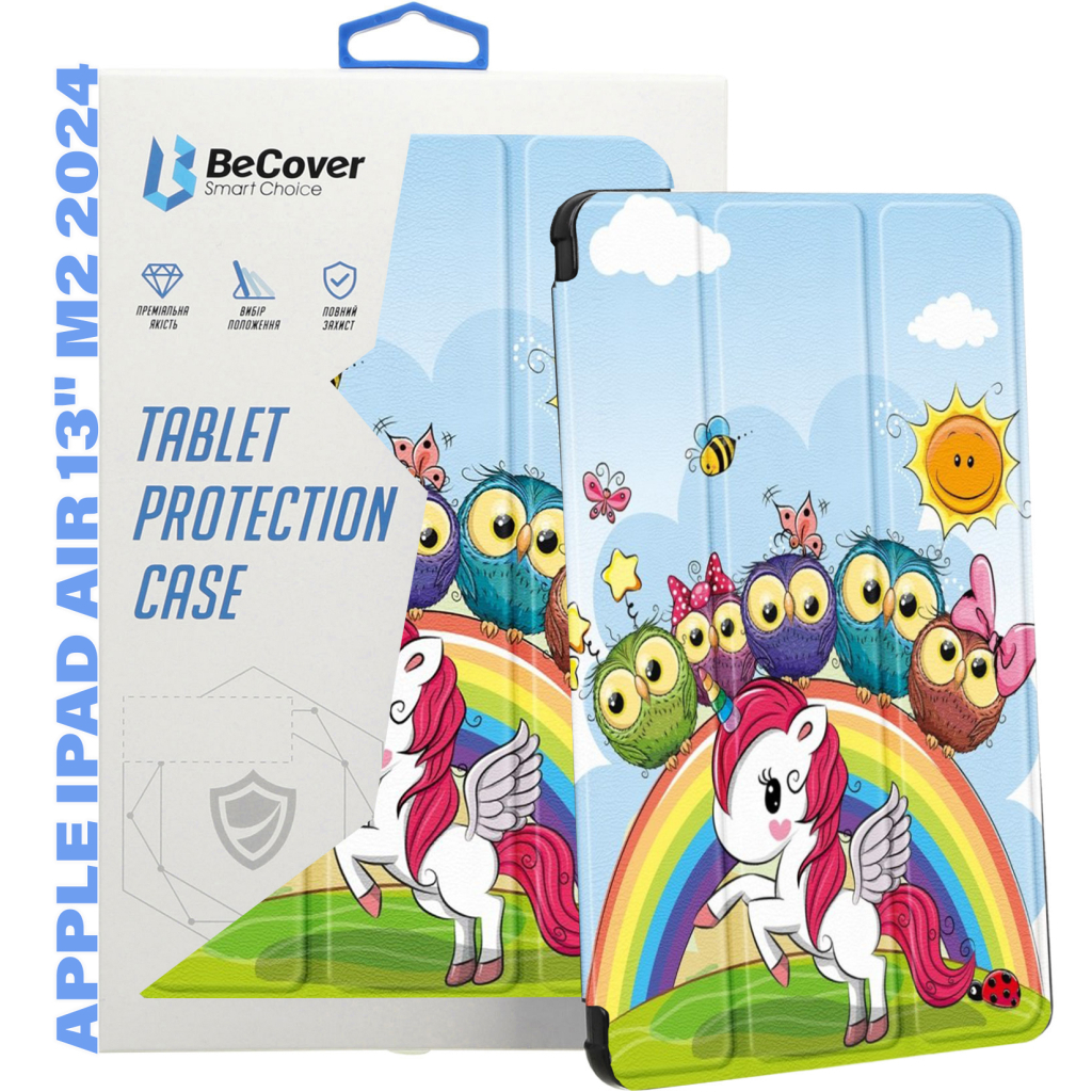Чохол до планшета BeCover Smart Case Apple iPad Air 13" M2/M3 (2024/2025) Friends Unicorn (711618) - зображення 1