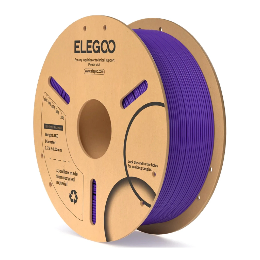 Пластик для 3D-принтера ELEGOO PLA 1кг, 1.75мм, purple (50.203.0105) - зображення 1