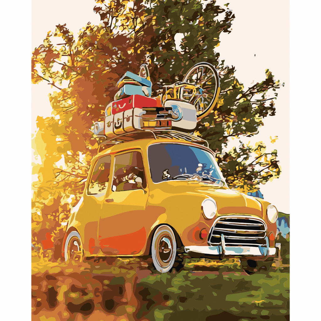 Картина по номерам Strateg У ретро відпустку 40х50 см (SY6077) - зображення 1