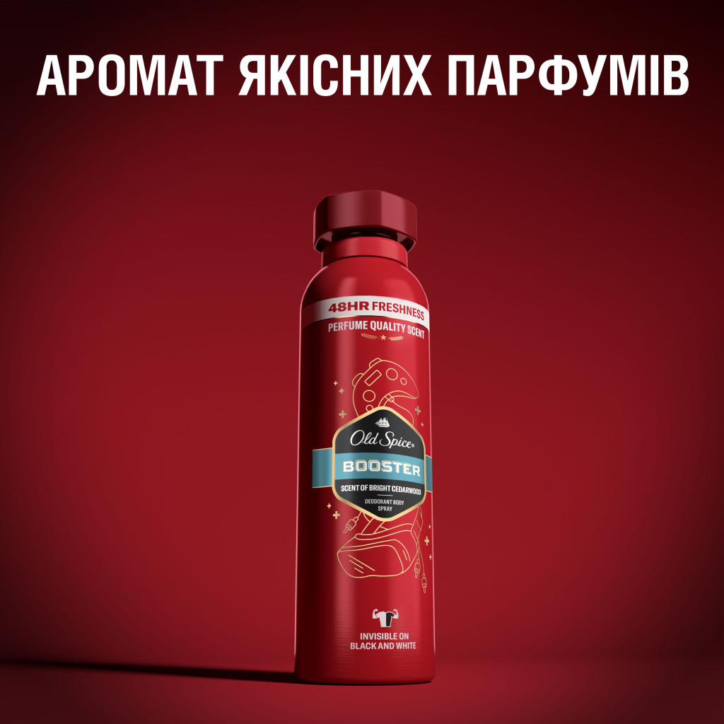 Антиперспірант Old Spice аерозольний Booster 150 мл (8006540219300) - изображение 5