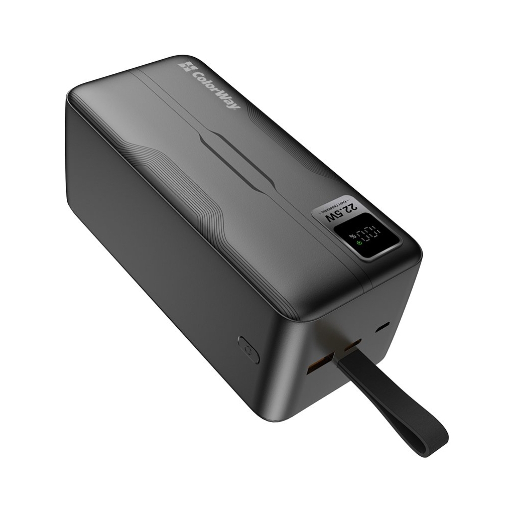 Батарея універсальна ColorWay 50 000 mAh PD/18W, QC3.0/22.5, Digital Display, Black (CW-PB500LPC5BK-PDD) - зображення 4