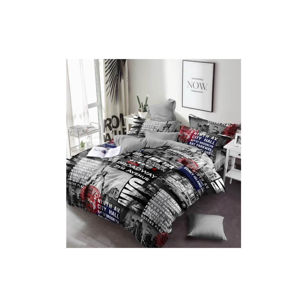 Постільна білизна MirSon Бязь Premium 17-0034 Celeste 143x210 (2200001396456) - зображення 1