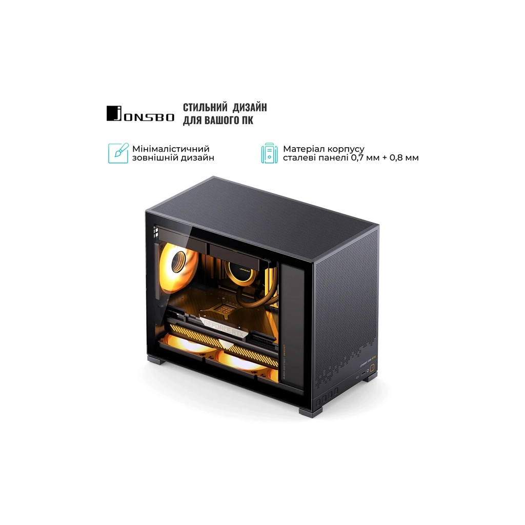 Корпус JONSBO D32 STD Black - зображення 6