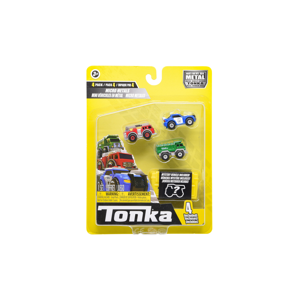 Спецтехніка Tonka Міський транспорт - металевий (4 елементи) (6583035) - зображення 1