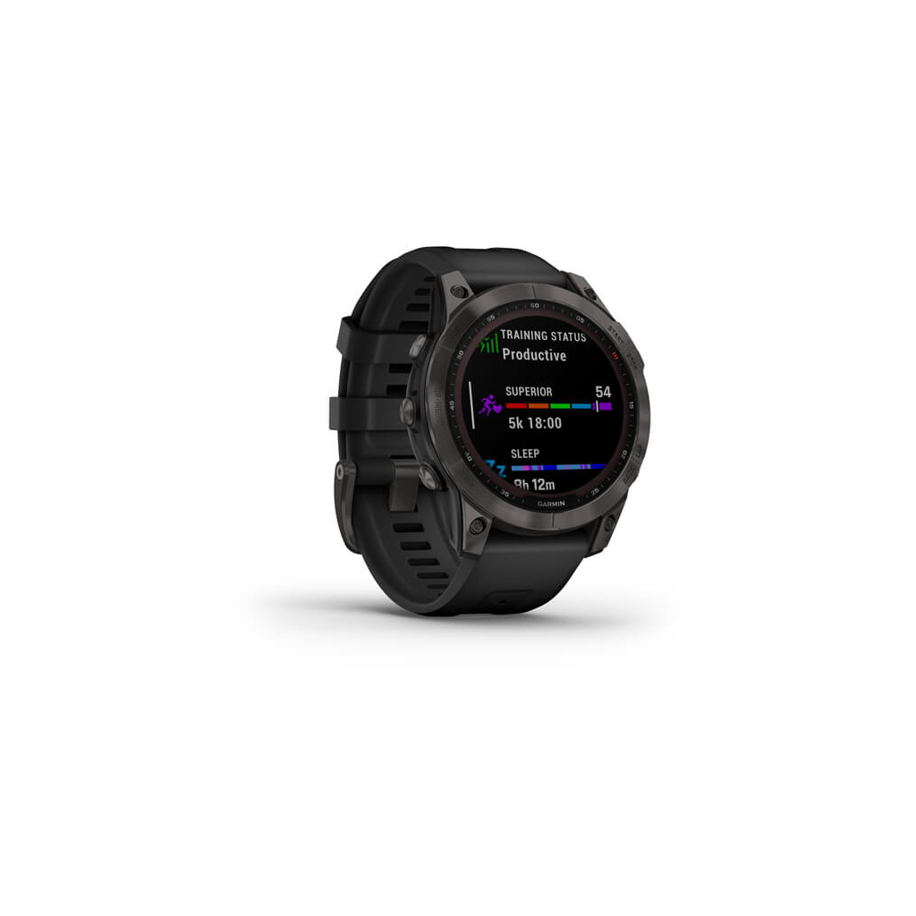 Смарт-годинник Garmin fenix 7 Sapph Solar, Black DLC Ti, GPS (010-02540-35) - зображення 3