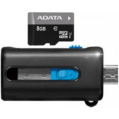 Карта пам'яті ADATA 8GB microSD class 10 UHS-I (AUSDH8GUICL10-ROTGMBK) - зображення 2