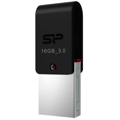USB флеш накопичувач Silicon Power 16GB Mobile X31 OTG USB 3.0 (SP016GBUF3X31V1K) - зображення 1