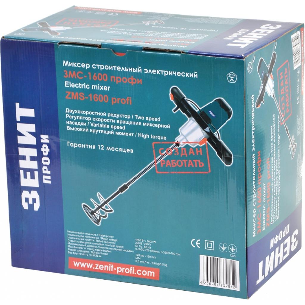 Міксер будівельний Зеніт ЗМС-1600 профі (834607) - зображення 3