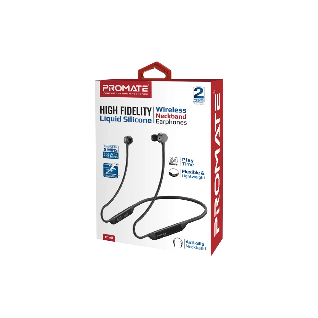 Навушники Promate Civil Black (civil.black) - зображення 2