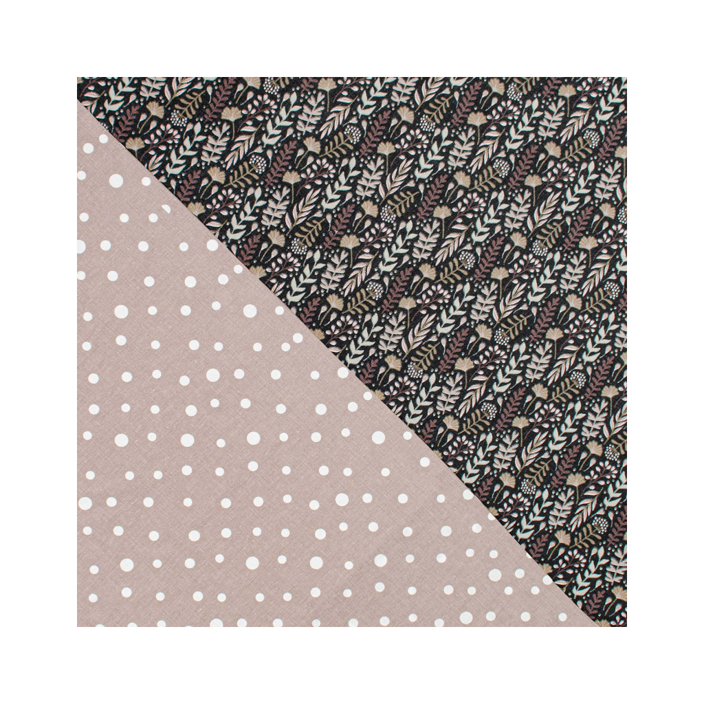 Постільна білизна Home Line Цвітіння трав/горох графіт/фрезовий, бязь, полуторний (176876) - изображение 2