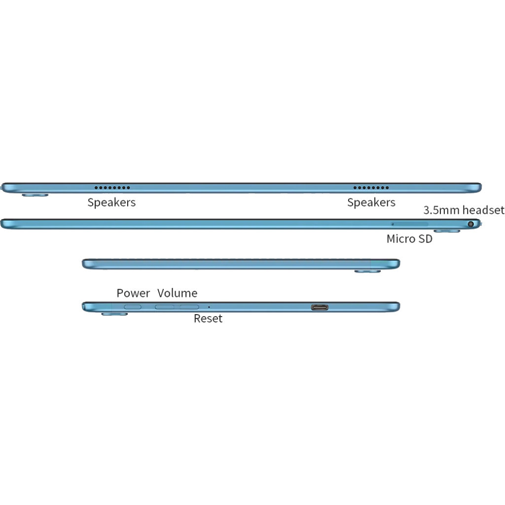 Планшет Teclast P30S 10.1 HD 6/128GB WIFI Metal / Ice Blue (6940709685129) - зображення 6