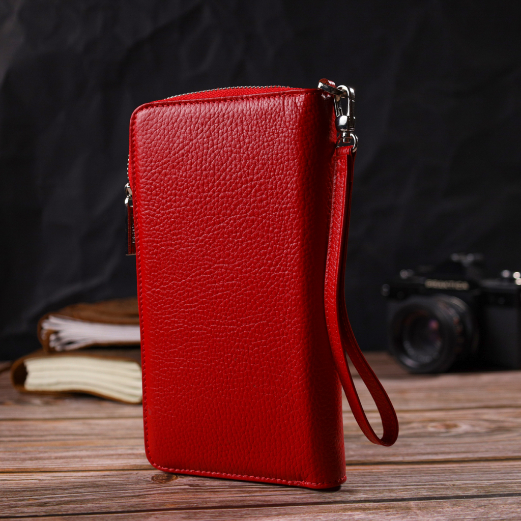 Гаманець Canpellini З натуральної шкіри Червоний (21921) - зображення 9