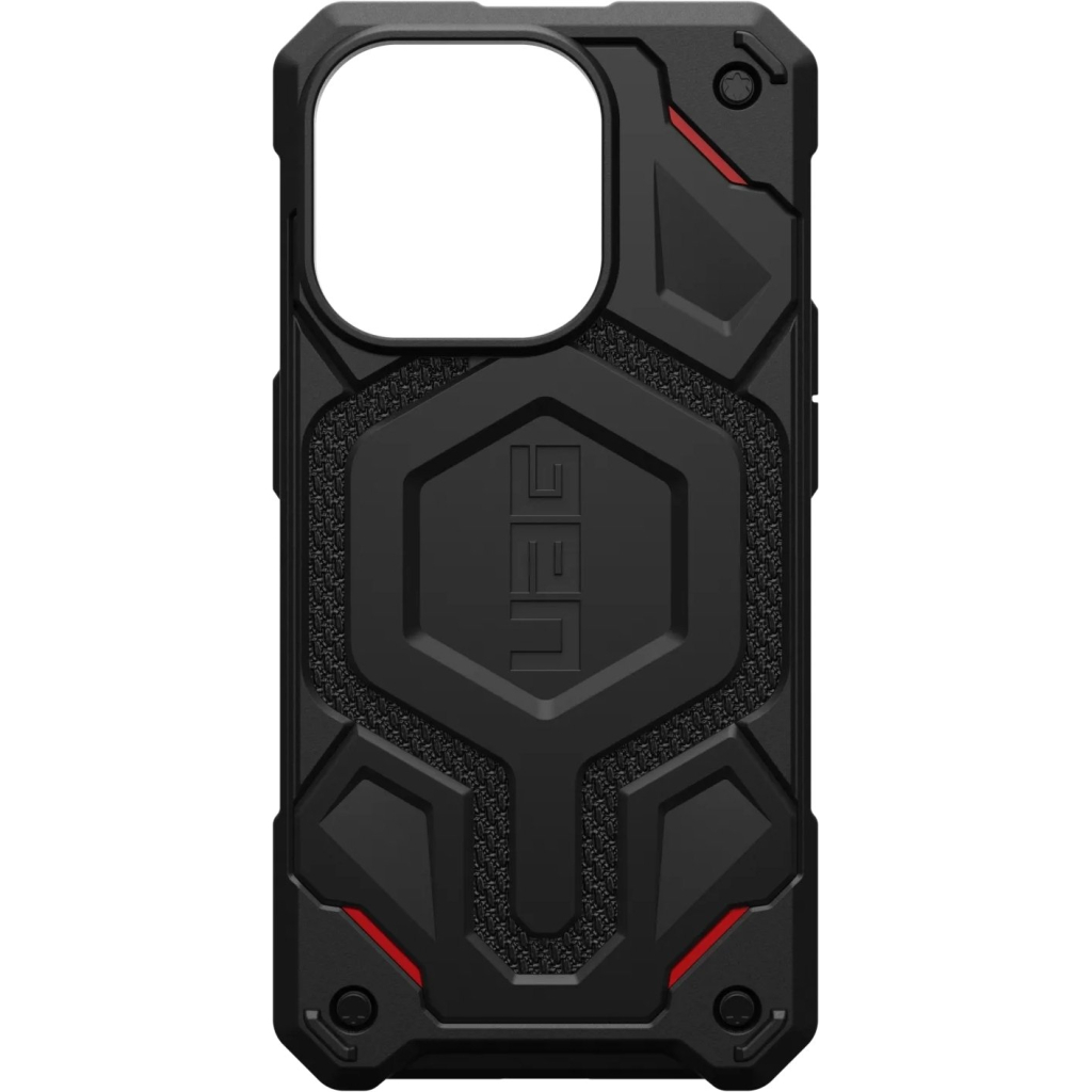 Чохол до мобільного телефона UAG Apple iPhone 15 Pro Max Monarch Pro Magsafe, Kevlar Black (114222113940) - зображення 7