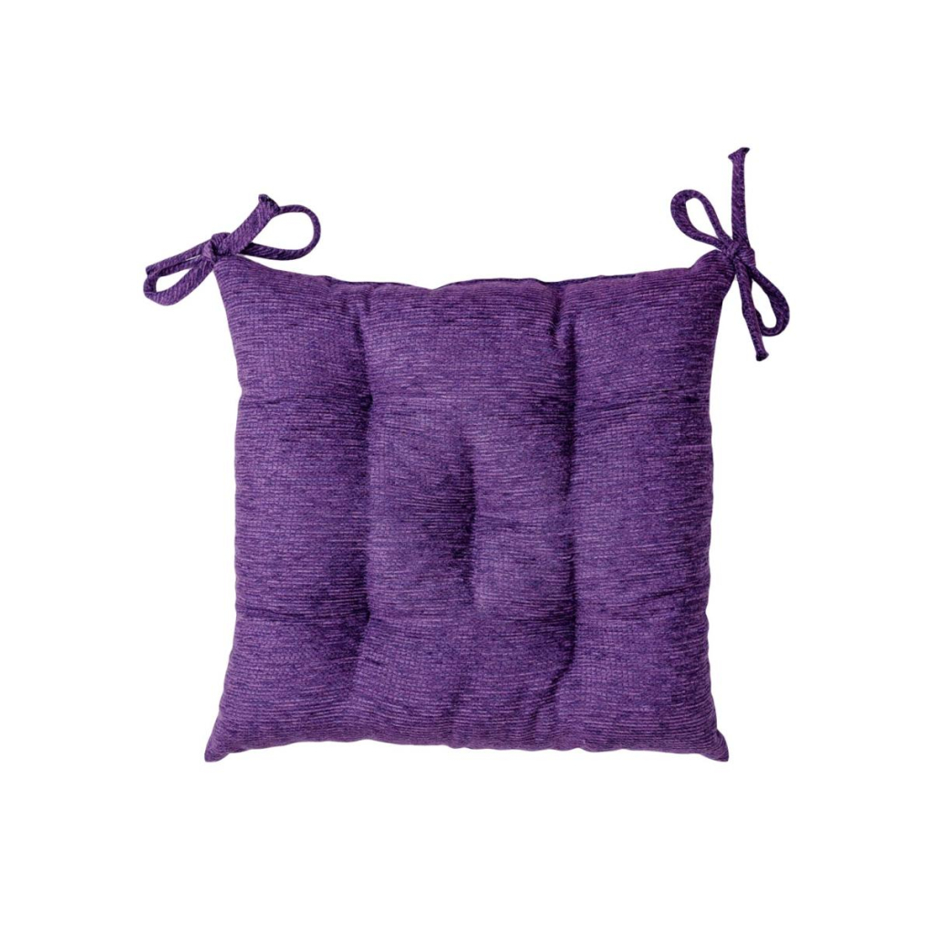 Подушка на стілець Прованс CHENILLA Фіолет 40х40 (034845) - зображення 1