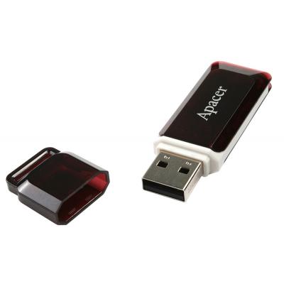 USB флеш накопичувач Apacer Handy Steno AH321 black-red (AP8GAH321R-1) - зображення 5