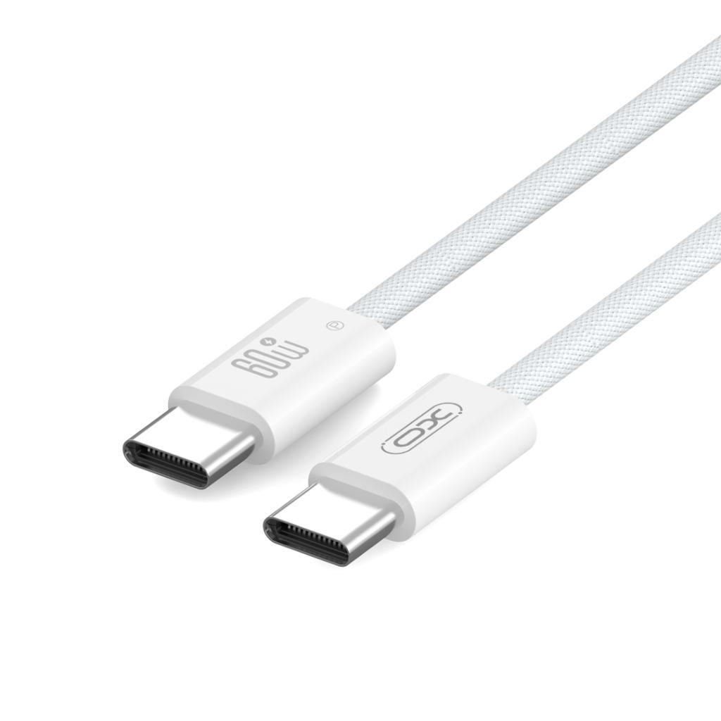 Дата кабель USB-C to USB-C 1.0m 60W white XO (CB-Q73CC) - зображення 4