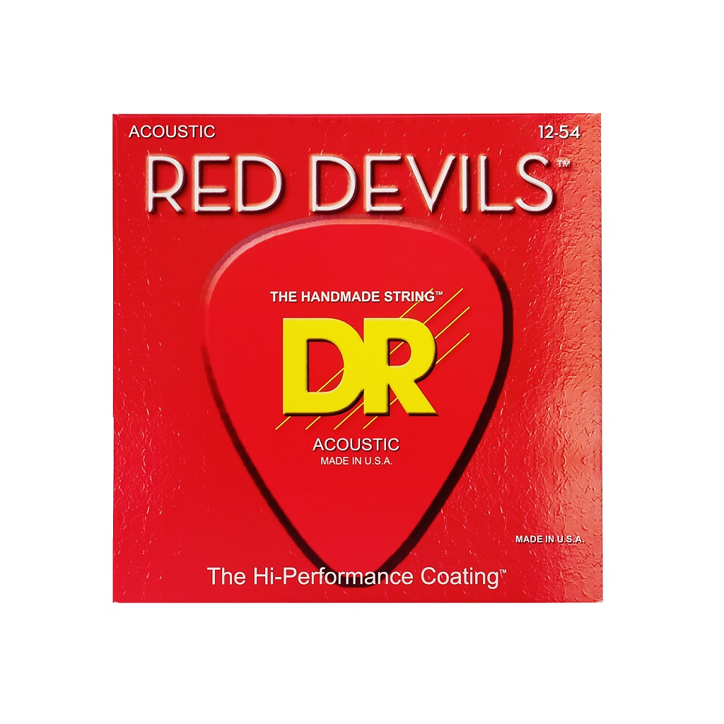 Струни для гітари DR Strings RED DEVILS Acoustic - Light (12-54) (RDA-12) - зображення 1