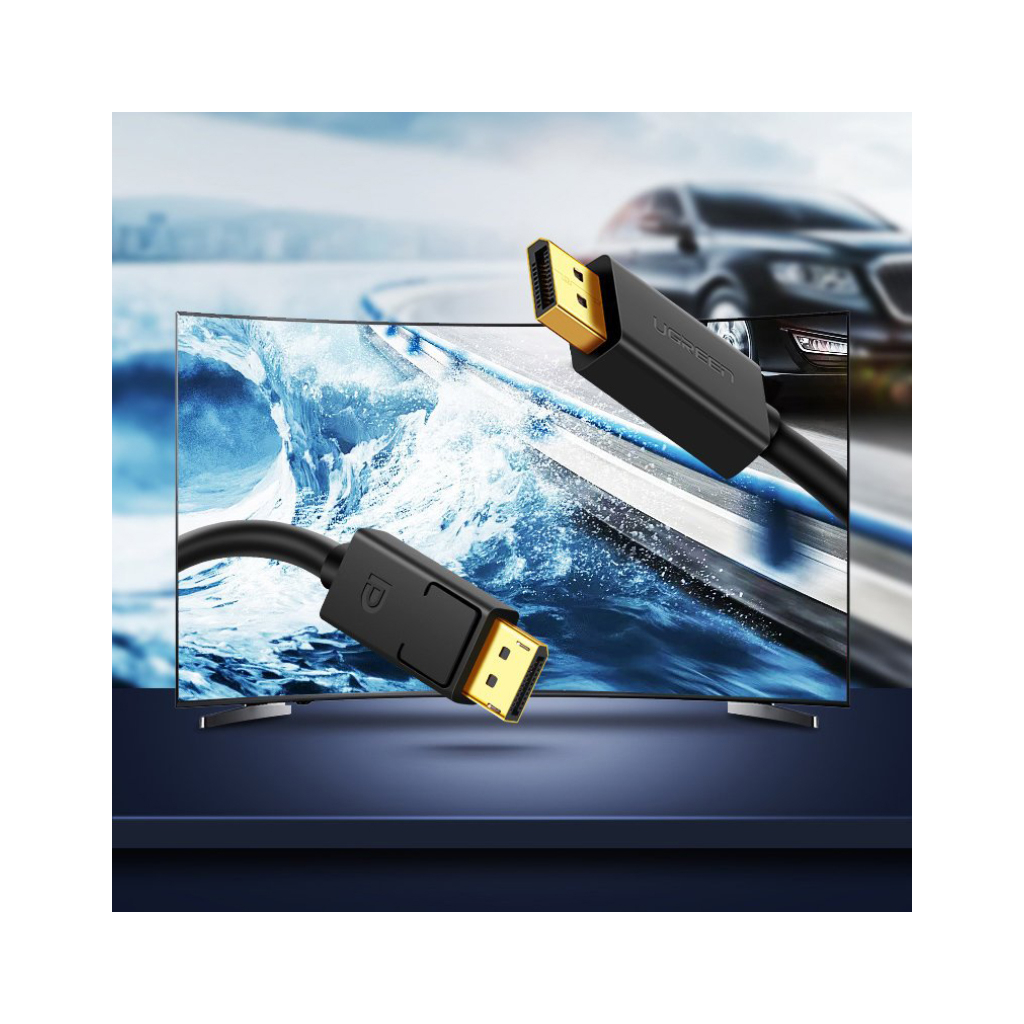 Кабель мультимедійний DisplayPort M to DisplayPort M 1.0m DP102 black UGREEN (10244) - зображення 8