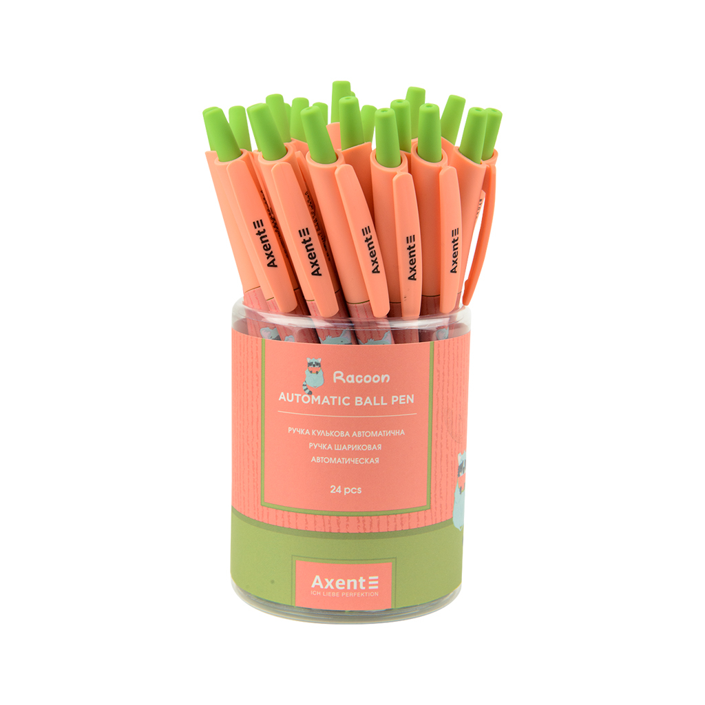 Ручка кулькова Axent автоматична Racoon, синя (AB1090-29-A) - зображення 3