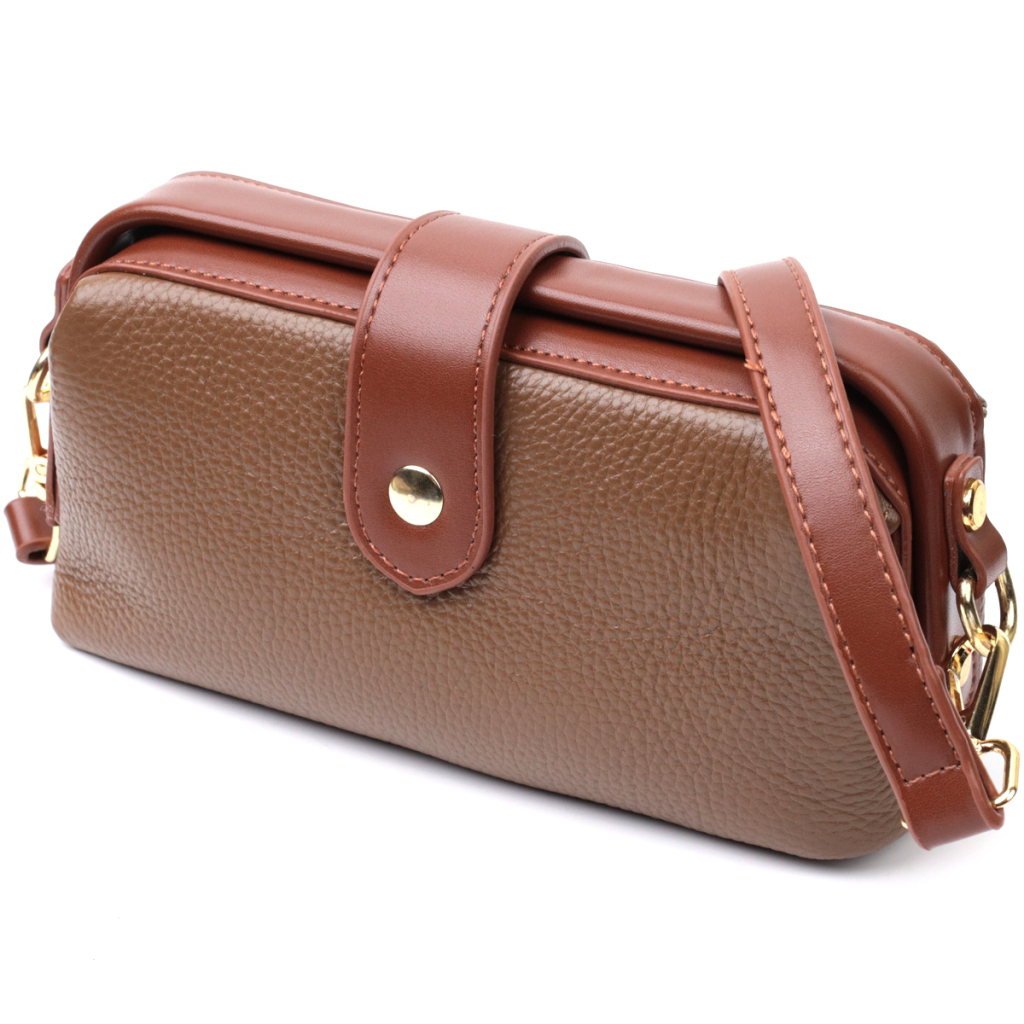 Сумка Vintage З натуральної шкіри Коричнева (22425) - зображення 1