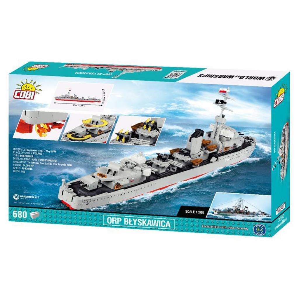 Конструктор Cobi World Of Warships Есмінець Блискавиця 680 деталей (COBI-3080) (5902251030803) - зображення 8